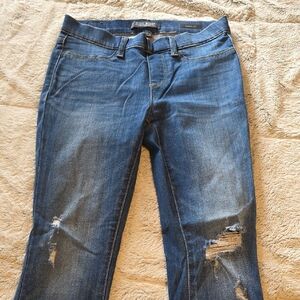 Judy Blue Distressed Dark Blue Skinny Jeans